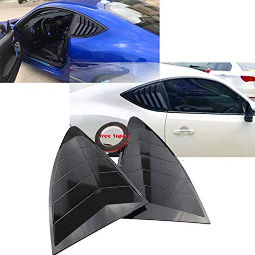 Cuarto Trasero Ventana Rejillas Sistema Panel Alerón En Forma Fit For El Scion FRS En Forma Fit For El Subaru BRZ ABS Engomadas De La Ventana Lateral De La Cubierta De La Lumbrera Ventilador de Las p Cover