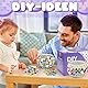 DNGH Glasmosaik Bastelset Kinder Erwachsene Mosaikherstellung Bastelset Glasmosaik-Kerzenhalter-Kit, Mosaiksteine zum Basteln 7 8 9 10 11 12 Jahre Kinder DIY Mosaik Glas Geschenke