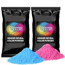 Chameleon Colors Blue & Pink Gender Reveal Powder - Blackout Kit, 2 lb Total, Vibrant Colors, Not Visible Through Bag, Easy Cleanup, Non-Toxic