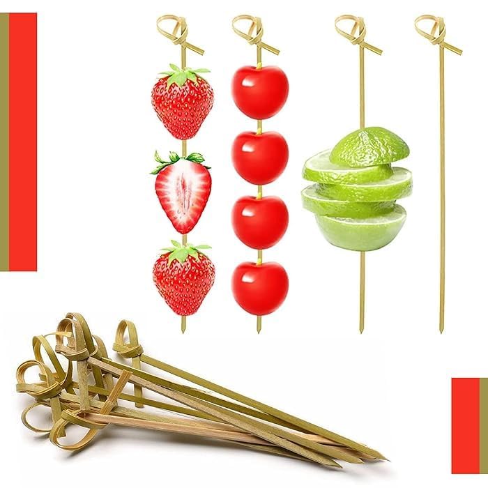 Pocheon® Bamboo Knot Sticks Cocktail Skewers Ideal for Spearing Fruit, Olives, Or Candies & Perfect for Parties and Events (5" inches, 50, Count) (B0DFW9XQWH) Amazon Price History, Amazon Price Tracker