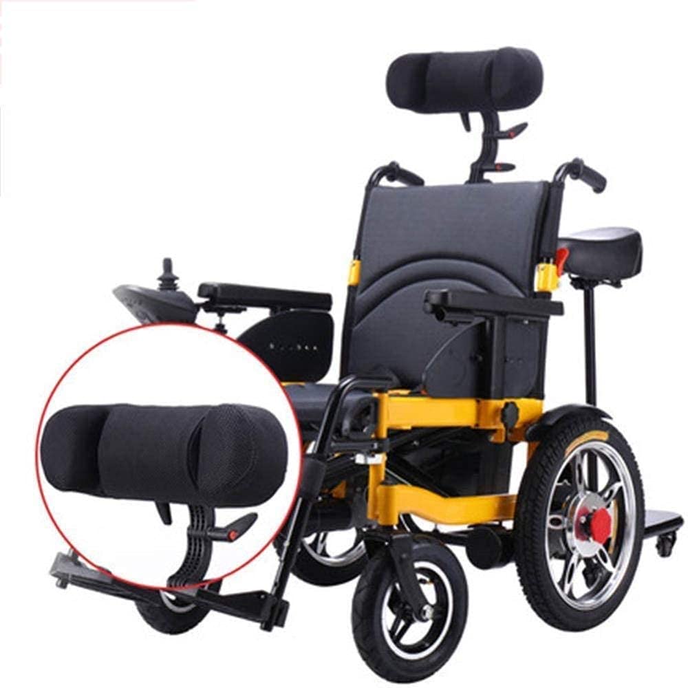 Silla, reposacabezas con Ruedas, cojín para reposacabezas Universal eléctrico Ajustable, autopropulsión de tránsito, cojín para Respaldo Grueso, cómodo y extraíble, cómodo