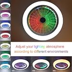 Smart Living Ceiling Fan with Lighting, 18 inches, RGB Lights, 6 Wind Speeds, Reversible, Remote Control, for Bedroom, Living Room, Dining Room, Kitchen, Bathroom, Outdoor - Image 5