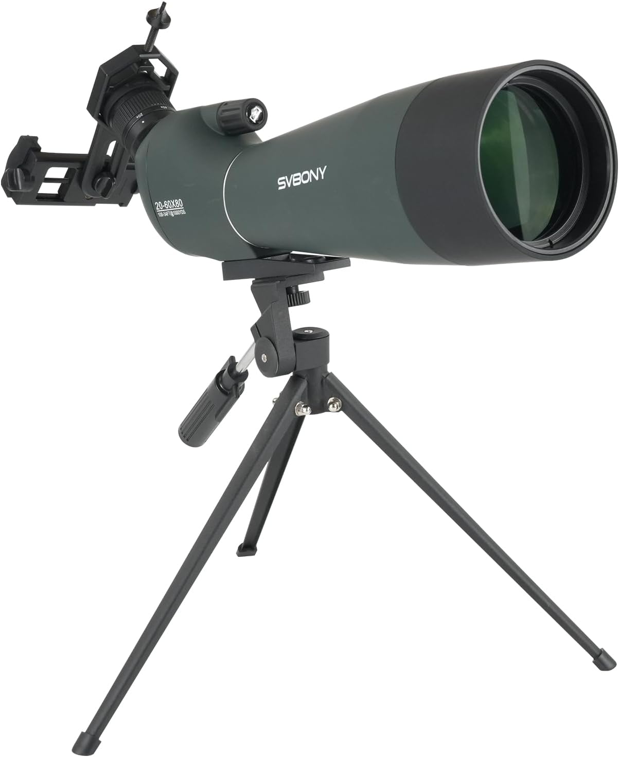 SVBONY SV28 Spotting Scopes with Tripod, Angled 25-75x70mm Spotter Scope with Phone Adapter, Waterproof Fogproof Spotting Scope for Bird Watching, Target Shooting, Wildlife Viewing
