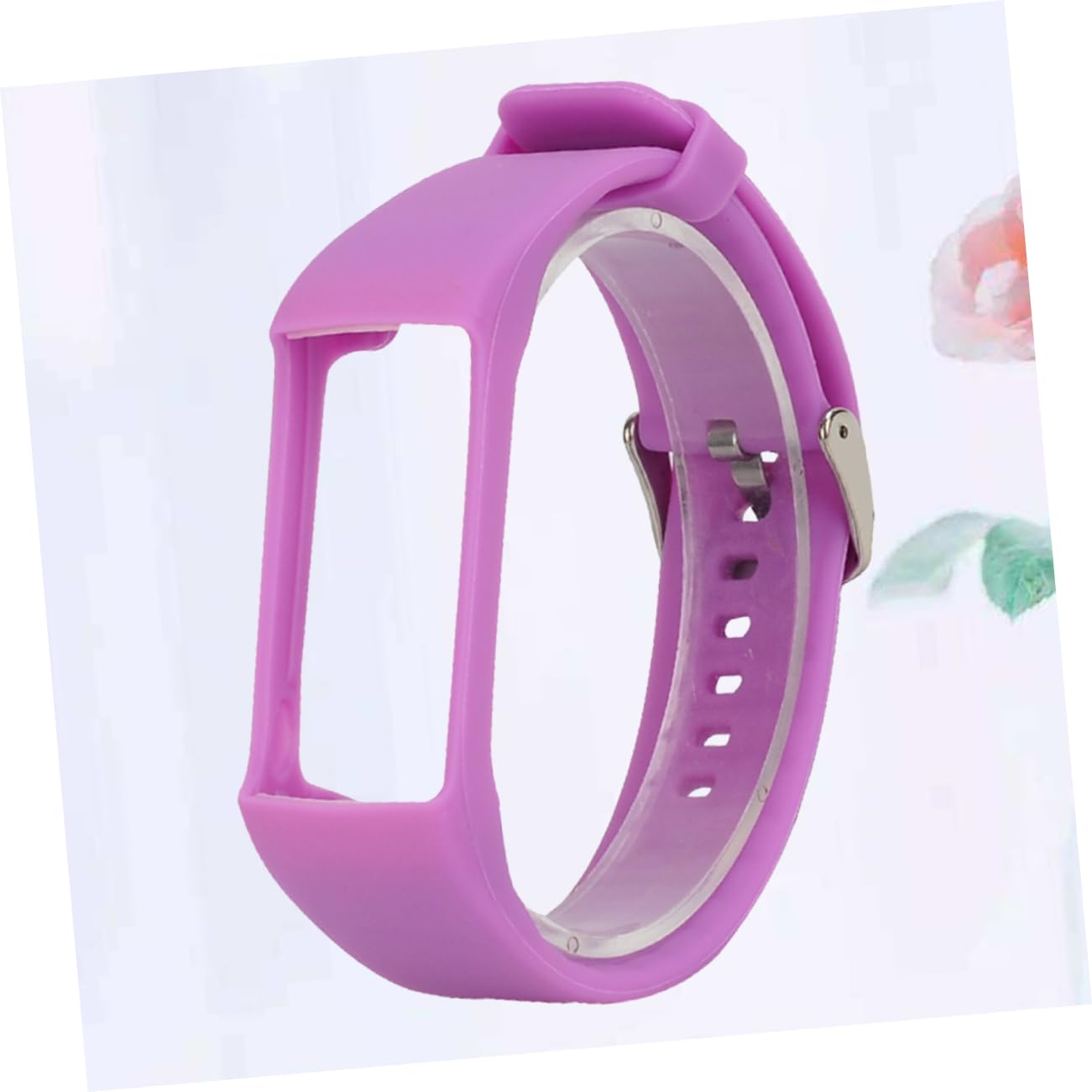 Uonlytech 3piezas Correa De Silicona Púrpura Para Reloj Inteligente Moda Compatible Correa Reemplazo Confortable y Estilosa