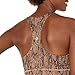 Amazon Brand - Core 10 Women's All Day Comfort Built in Sports Bra Crop Top, Beige Snake Print, X-Small