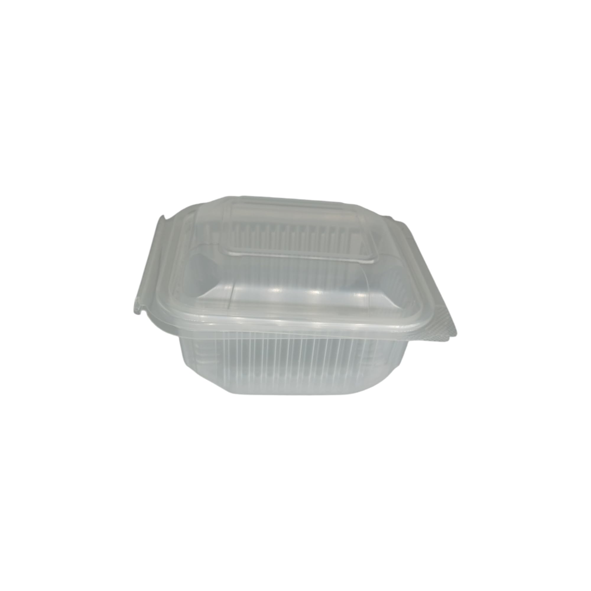 Générique 600 Barquettes Alimentaires Micro-ondables Transparentes 500 cc en Plastique Polypropylène (PP) avec Couvercle à Charnière