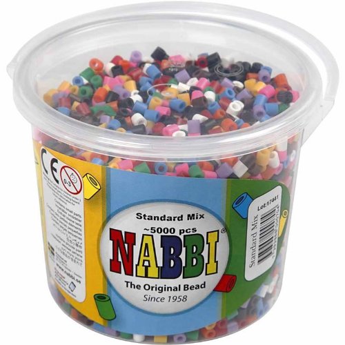CreativeIroning Beads in Bucket 5000-Pieces, Multicolour