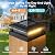 4x4 Post Solar Lights Outdoor: 12 Pack 2 Lighting Modes Fence Deck Cap Lights - Waterproof Solar Powered for Wooden Vinyl Lamp Post Warm White and Cool White - Garden Decor Gifts for Women Mom 2025
