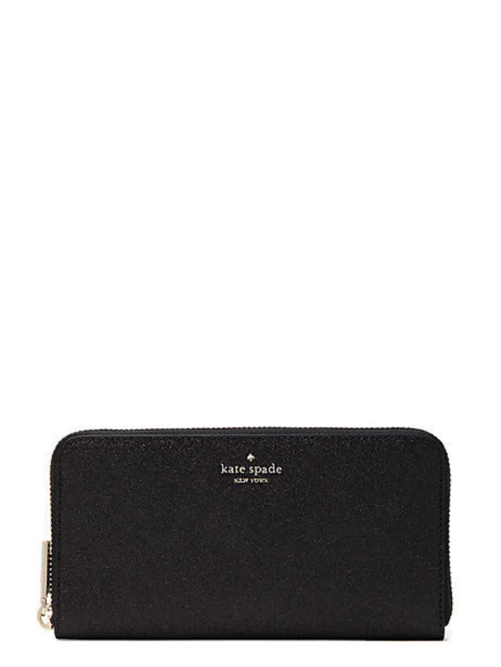 Kate Spade New YorkShimmy Glitter Boxed Large Continental Wallet, Black,