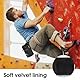 yotutun Chalkbag Boulder Set, Chalk Bag mit Boulder Bürste Rock Klettern Magnesiasack Magnesiabeutel mit Einstellbar Gurt & Reißverschlusstasche zum Sportklettern Gymnastik Gewichtheben