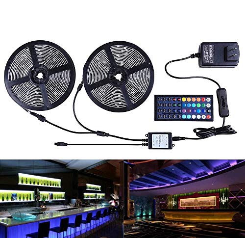 LED-Beleuchtungsstreifen, Wireless-LAN Wireless-Smart-Phone Controlled-Streifen-Licht-Kit 32.8ft 300leds 5050 wasserdicht IP65 LED-Leuchten,