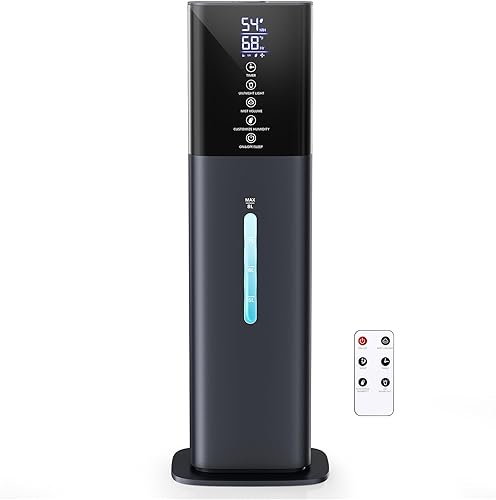 Humidifiers Large Room Bedroom with 7 Colors Light, 2.1Gal(8L) 3 Speed Quiet Ultrasonic Cool Mist Humidifier with 360 Nozzle, Humidity Setting,