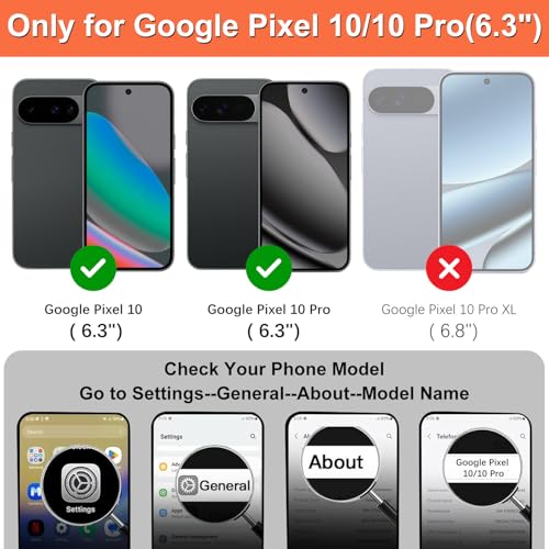 iCoverCase Compatible with Google Pixel 10/10 Pro Case with Card Holder, Wallet Phone Case for Women Men [RFID Blocking] PU Leather Protective Wallet Case for Pixel 10/10 Pro (Light Brown) by iCoverCase - Image 2
