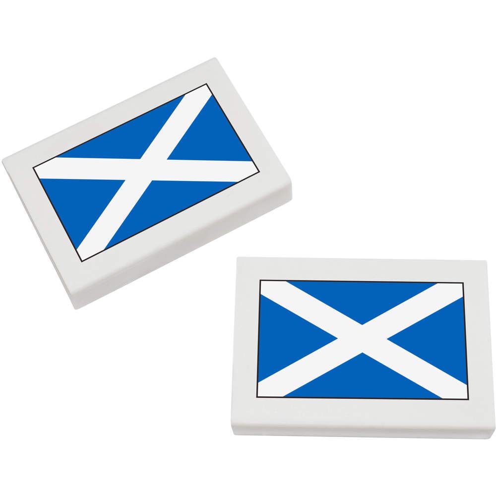 Azeeda 2 x 'Scottish Flag' Erasers/Rubbers (ER00020505)