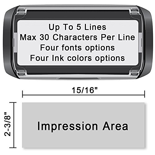 Custom Stamp-Personalized Stamp Self Inking Rubber Stamp,Return Address Stamp With Up To 5 Lines Of Custom Text #TOP1
