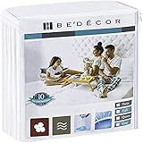 Bedecor Mattress Protector,Waterproof Protection Soft Cotton Terry Top Cover,Fit Up to 18',for Babies, Pregnant Women, Incontinent Persons- Queen Size