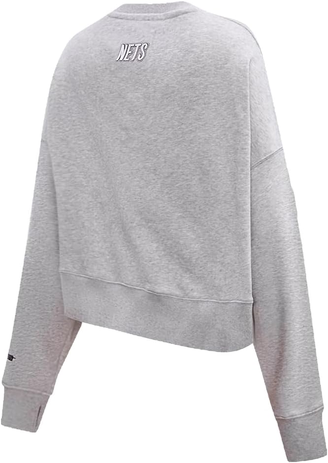 Pro Standard NBA womens Womens Nba Classic Chenille Brushed Back French Terry Crewneck Sweatshirt - Image 2