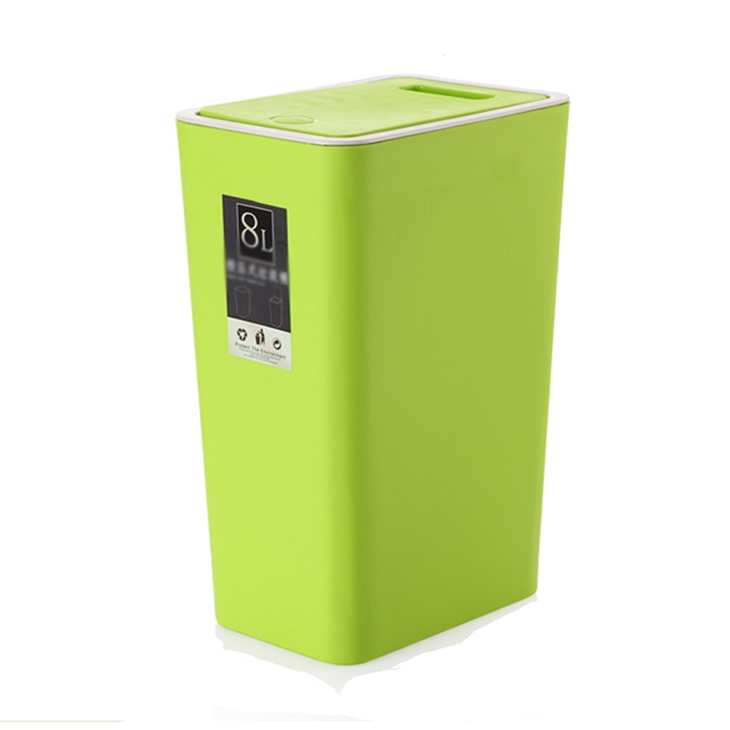 Portable Induction Rose Gold Trash can Rechargeable Kitchen Living Room Waste Bin Can Recycler (Size : 6l) (Pink 12L)