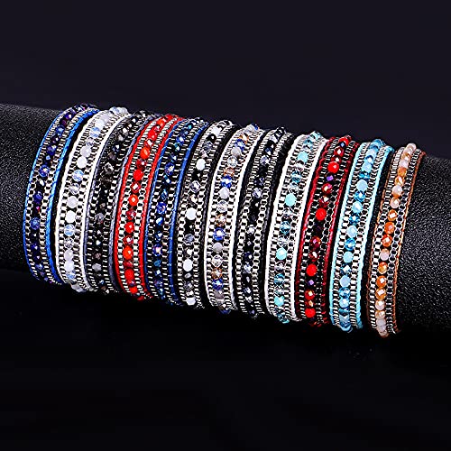 Image of JAYUMO Multicolor Handmade Beaded Adjustable Bohemia Friendship Charm Bracelets for Women Girls