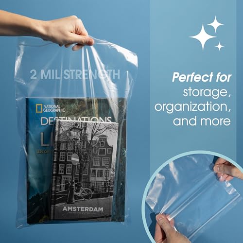 16" X 18" Large Zip Bags (250 Count) - 2 Mil Clear Reclosable by Spartan Industrial - Used condition - Image 6