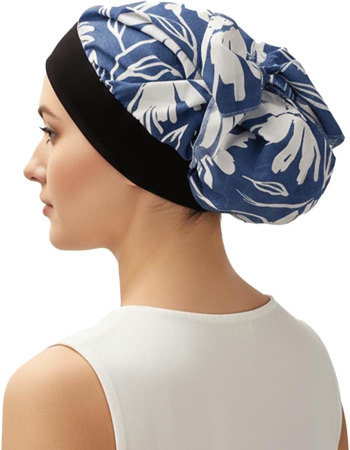 FADACHY Chemo Headwear for Women,Chemo Caps Lightweight for Summer with Head Scarf,Silky Soft Hair Turbans Fashion - Image 3