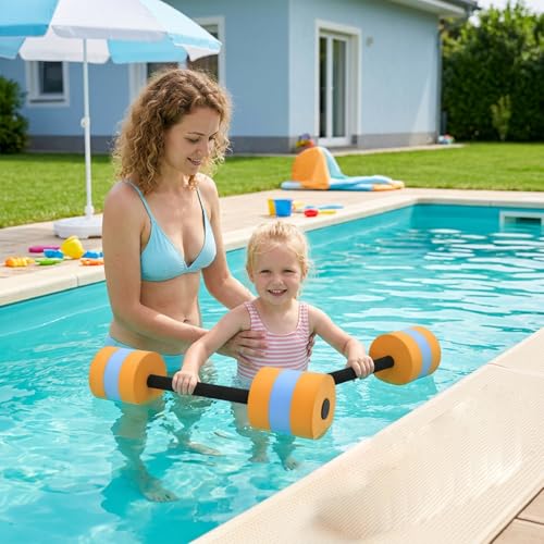 Pesas de agua versátiles para natación color azul miniatura 2