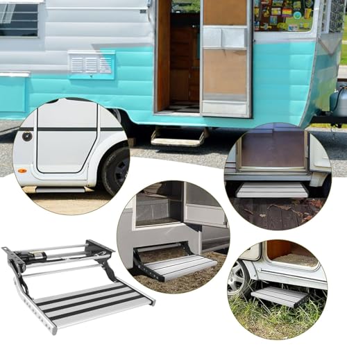 Marchepieds électriques rétractables pour confort en camping-car - 5