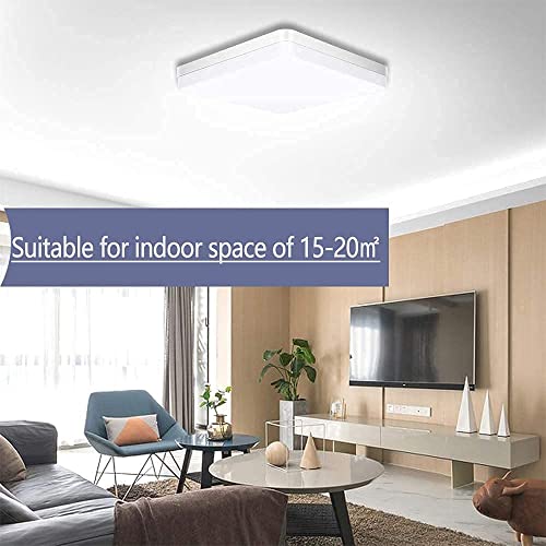 LED Ceiling Light 36W 3240lm 4000K 9Inch Square LED Flush Mount Ceiling Lighting Fixture for Kitchen, Bedroom, Living Room, Utility Laundry Closet Room Natural White - Image 3