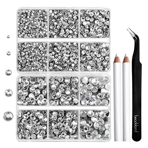 6736pcs Hotfix Rhinestones for Crafts Clothes Mixed 5 Sizes