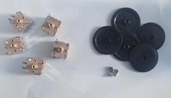 Duplex 443DF AM/FM 70+140P 2.1mm Hole Shaft Radio Variable Capacitor Knob Screw 443DF Variable Capacitor 5pcs + Knob 5pcs + Screw 5pcs