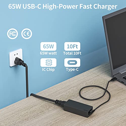65W Usb C Laptop Charger Fit For Dell Xps 13 9310 9350 9360 9365 9370 9380 7390 Latitude 5420 5520 7400 7410 7420 7430 45W Type C Ac Adapter #TOP3