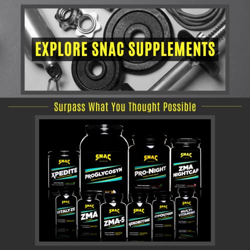 Snac Zma-5 Sleep Aid Supplement, Promote Muscle Recovery & Growth, Immune Support, & Restorative Sleep With Zinc, Magnesium & 5-Htp, Post Workout, Before Bed Zma Supplements 90 Veggie Capsules #TOP6