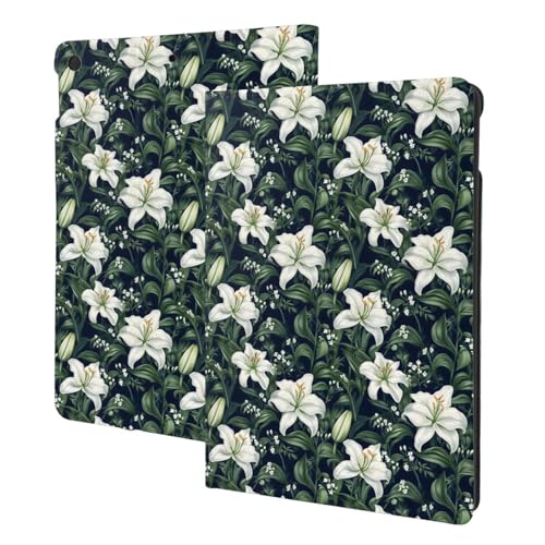 Housse iPad 9e génération à motif floral pour travailler au café en toute sérénité