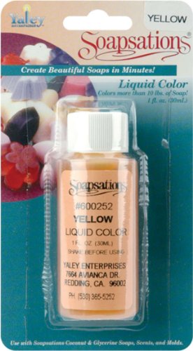 Yaley Soapsations Liquid Color Bottle, 1-Ounce, Yellow