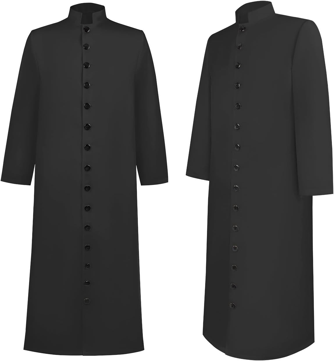 Medieval Long Clergy Robe for Men Church Priest Pastor Cassock Robe Vestments Preacher Pulpit Minister Costume
