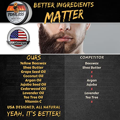 Claev Beard Balm (2 Oz), 100% Top-Grade Natural Beard Conditioning & Styling Balm, Designed For Rugged, Active, Or Outdoorsy Men, Includes Shea Butter, Vegan Beeswax, Cedarwood Oil, Is A Us Company #TOP1