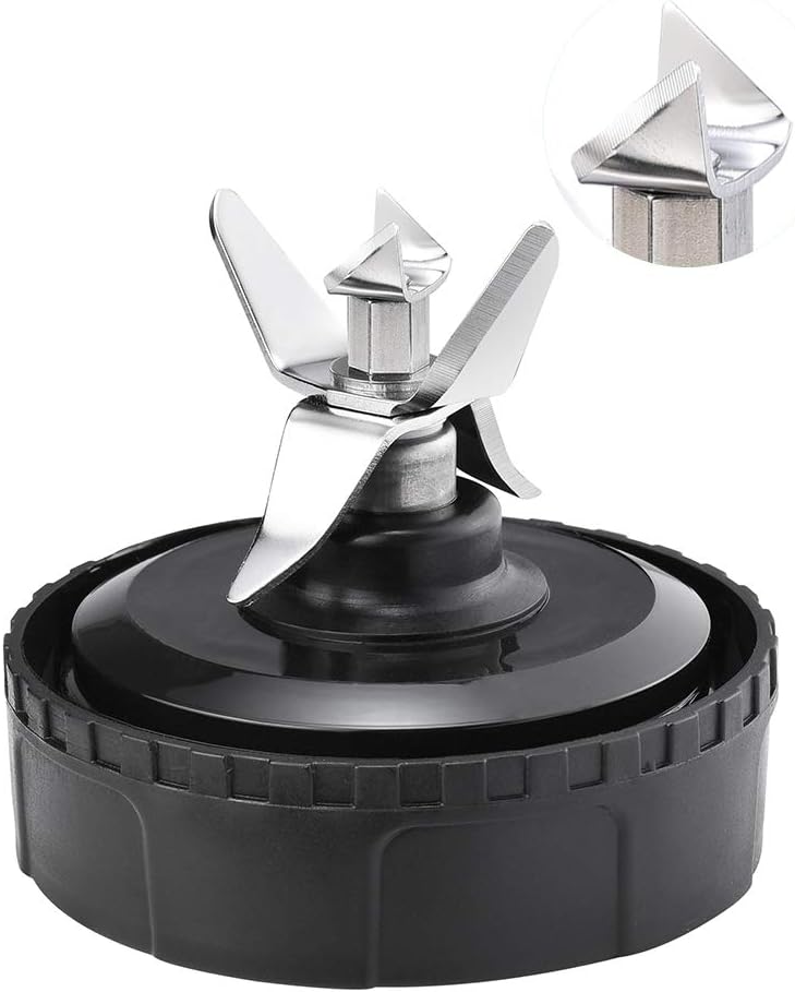 Blender Replacement Parts for for Ninja Blade 16 oz Cup, Blender Blade Fit for Nutri Ninja BL660 1100W, Ninja BL771 30, Ninja BL770 1500W, BL780CO BL663 BL663CO BL665Q BL740 BL773 BL780 (6 Fins) 1 x Ninja 16oz Extractor Blade