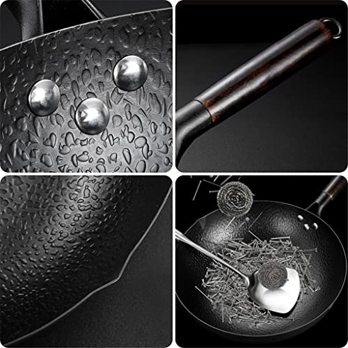 Wok de hierro fundido 30 cm para cocina eléctrica e inducción miniatura 4