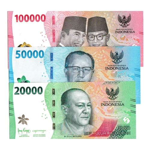 Spectrum Store 20,000-100,000 Indonesian Rupiah 3 Pieces Set, 2022, P-162-168, 20,000, 50,000, 100,000 UNC