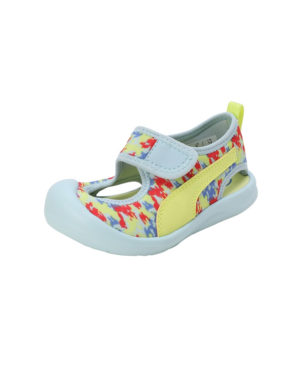 Puma Unisex-Baby Aquacat Inf Turquoise Surf-Lime Sheen-Active Red-Blue Skies Sandal - 9 UK (37215817) (B0C7GVVPL9) Amazon Price History, Amazon Price Tracker