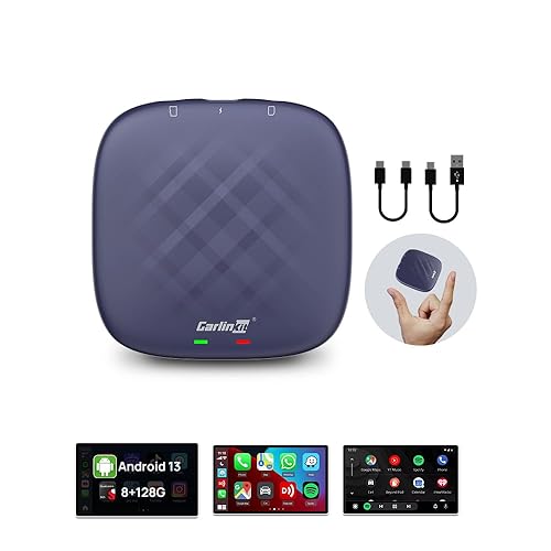 Carlinkit CarPlay Android 13.0 AI Box Adapter, 3-in-1 CarPlay AI Box Max(Plus), Plug & Play, Easy Setup, Built-in Google Play/Netflix/YouTube/TF Card, for Cars with OEM Wired CarPlay&Touchscreen