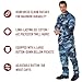 Rothco BDU Uniform Shirt – Long Sleeve Tactical Cargo Overshirt Utility Shacket for Men, Sky Blue Camo, M