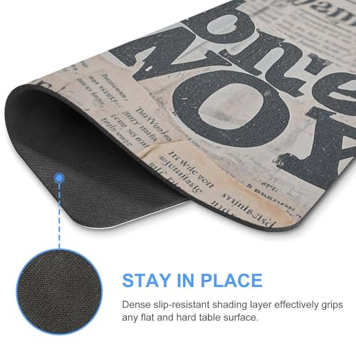 Tapis de souris carré noir antidérapant et imperméable - 4