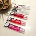 The Make-Up Artist Project 5 Pack Variety Bundle of Lip Gels With Viatmin E - Clear, Rosehip, Strawberry, Cherry, and Bubble Gum Hydrating Lip Glosses