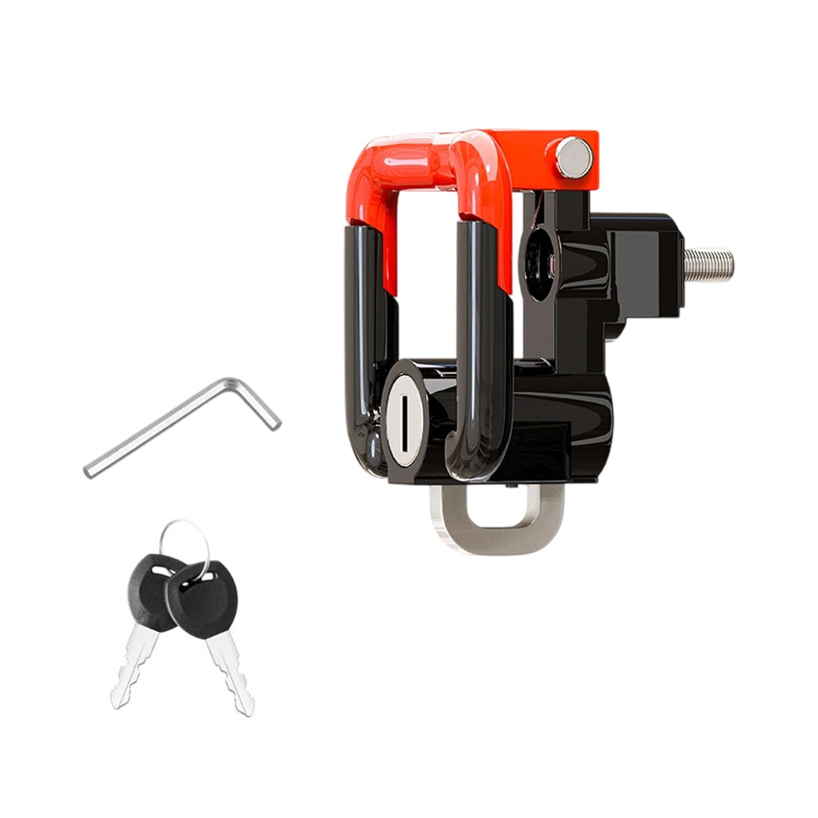 Hsioluted Front-Mount Motorcycle Cargo Hook Heavy Duty ABS/Aluminum Alloy Hanger for Ebikes & Scooters, Quick Installation Electric Bike Front Hook Bike Cargo Mount