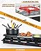 Saenchue Raclette Table Grill - Indoor Electric Grill Griddle - Nonstick Extra Large Reversible 4-In-1 Outdoor Dishwasher Safe with Cheese 12 Paddles 12 Spatulas for 12 Person, FD-12