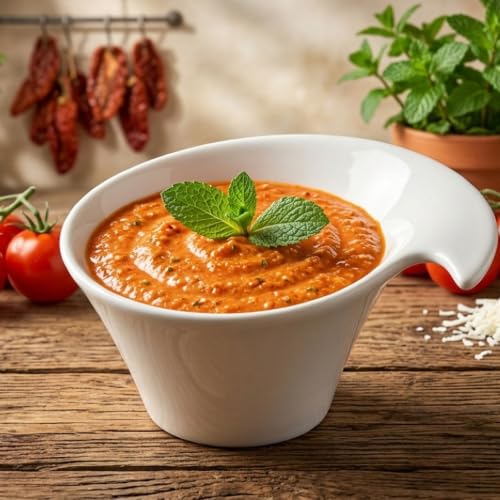 Pesto siciliano con pomodori e ricotta salata