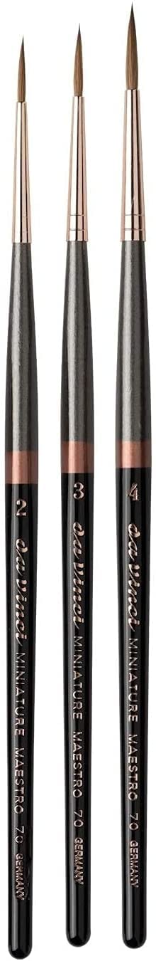 Da Vinci Serie 70 - Maestro rotondo, extra lungo e extra appuntita, n. 2 .3. 4. Made in Germany