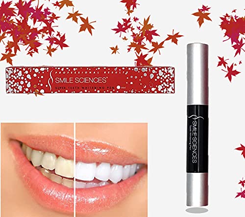 Image of Smile Sciences Jumbo Sized Teeth Whitening Pen for Whiter Smile, Professional Results at Home, Portable, Easy to Use, FDA Registered (Peppermint Flavor)