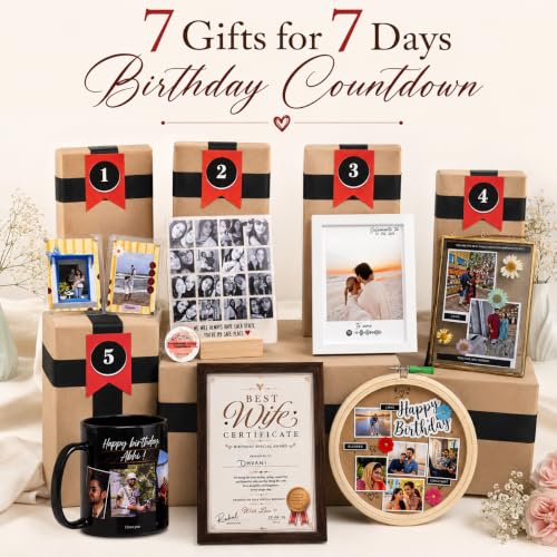 Image of HBH 7 Gifts for 7 Days Birthday Countdown Hamper for Wife